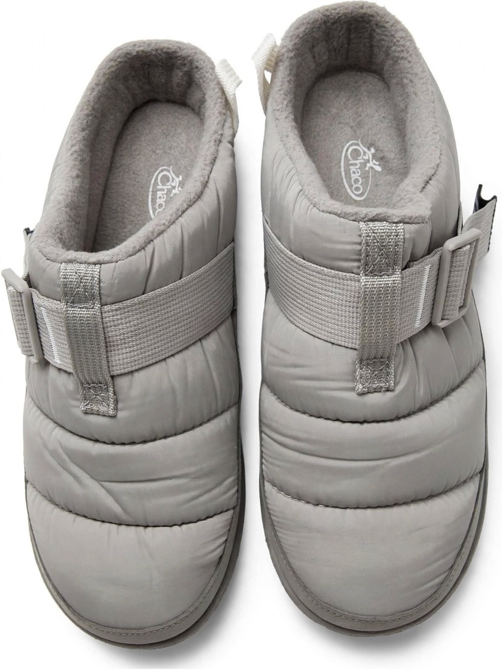 Chaco women’s Gray Quilted Slip-On Clog with Strap